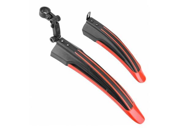 Комплект крыльев, MTB, 24- 26" пласт., FORWARD (черный/красный, XGNB-016-RED)