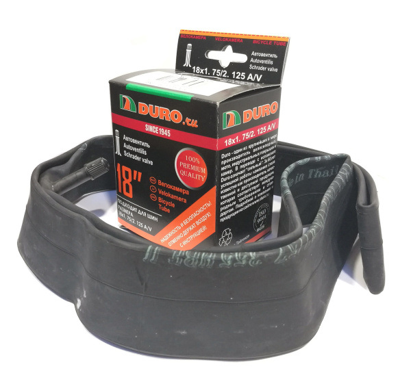 Камера 18x1,75/2,125 бутил, авто-ниппель, A/V, DURO (DHB01004)