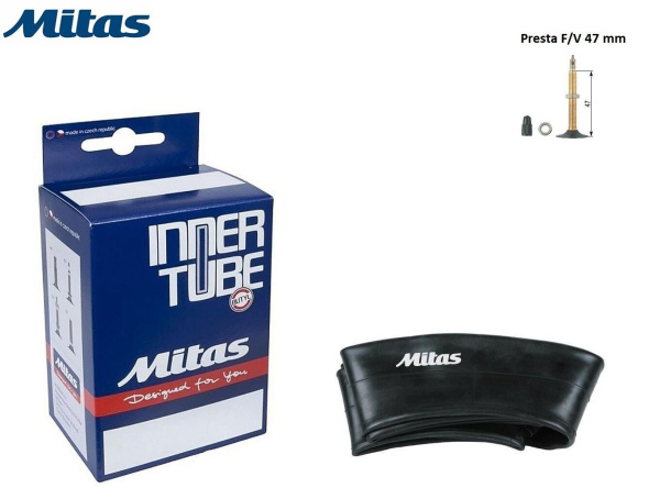 Камера 700x23/28C бутил, Presta F/V-47, (0,9 мм) Classic MITAS (510340010110)
