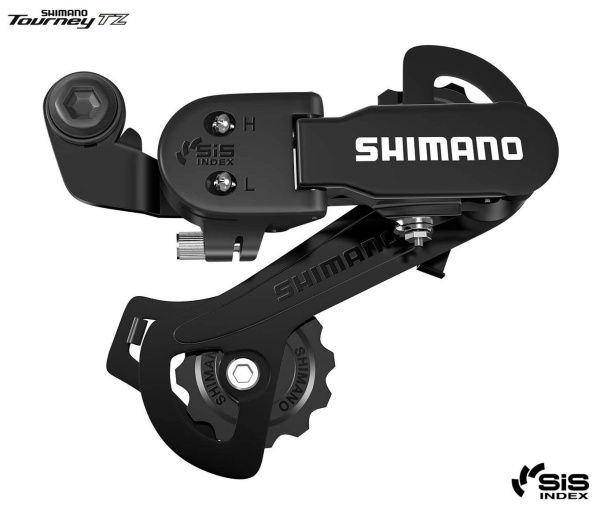 Переключатель задний SHIMANO TOURNEY RD-TZ31 6/7 ск., крепление (на болт) под петух (черный, ARDTZ31AGSD)
