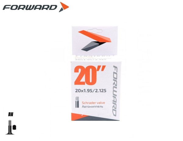 Камера 20x1,95/2,125 бутил, авто-ниппель, A/V, FORWARD, WANDA (VTU202NR171901)