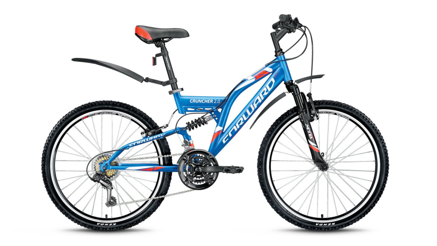Велосипед FORWARD CRUNCHER 2.0 (24" 18 ск. рост 14.5") 2016-2017 (синий мат., RBKW72N4P004)