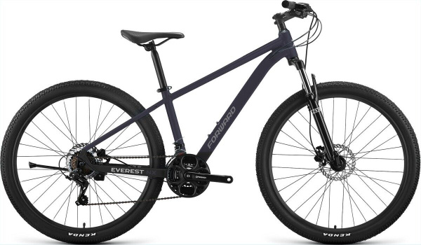 Велосипед FORWARD EVEREST NX 27,5 (27,5" рост. 17") 2026, матовый тёмно-серый / матовый чёрный, SPRT26F0048
