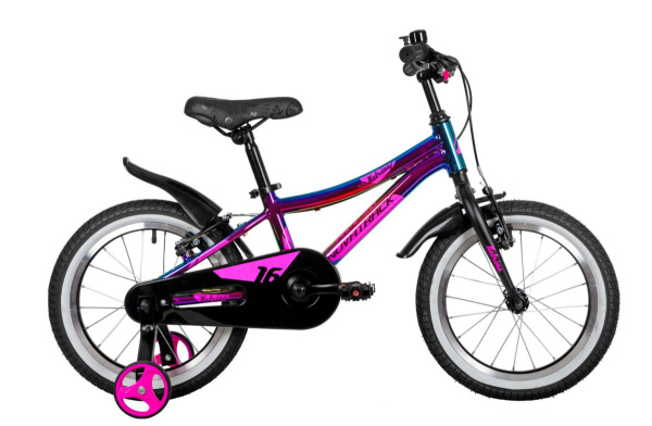 NOVATRACK 16" KATRINA алюм., V-brake, полная защита цепи, фиолетовый металлик