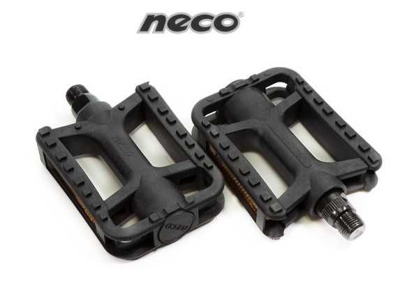 Педали, пластик/сталь, NECO, платформенные (комплект 2 шт.) 9/16", 106х76 мм, WP-178 (FW3032603-28)