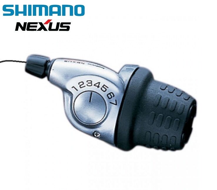Рукоятка переключения передач (Revoshift) правая, 7 скор., SL-7S10, SHIMANO, NEXUS-7, в сборе, для планетарной втулки (ASL7S10156LSS4, 1SL100000125)