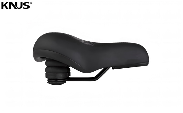 Седло KNUS, COMFORT Series, KS-7060, 255х210 мм, эластомерные пружины (черный, УТ00028296)