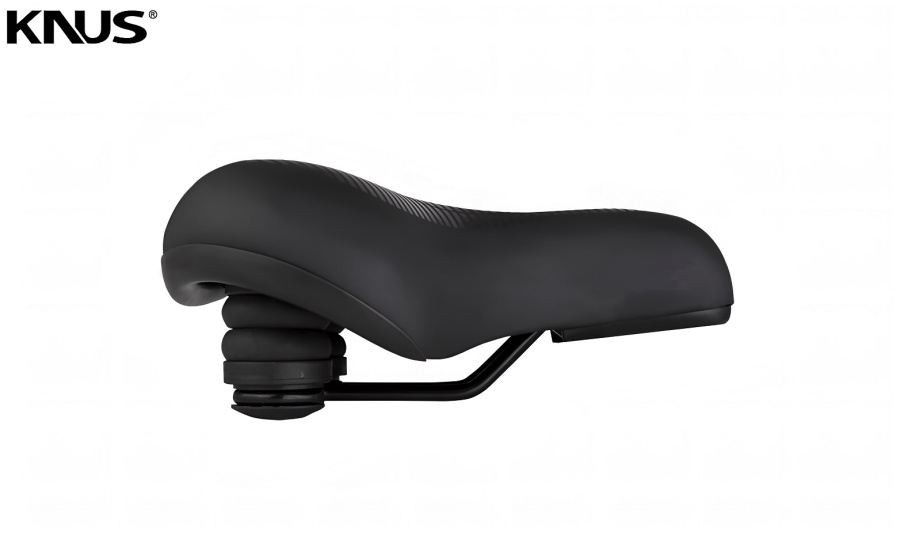 Седло KNUS, COMFORT Series, KS-7060, 255х210 мм, эластомерные пружины (черный, УТ00028296)