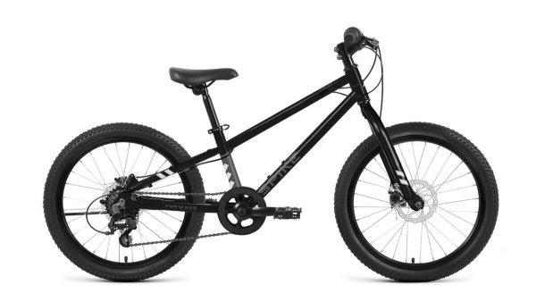 Велосипед FORWARD SPIKE CX 20 (20" рост. 10") 2026, чёрный, SPRT26F0071