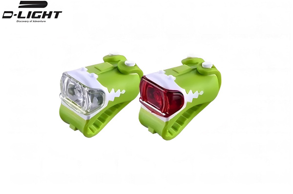 Фонари (комплект: LED передн.+задн.), 1+1 White/Red SMD LED, D-LIGHT, CG-216WR (RLHCG216WR01)