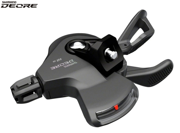 Рукоятка переключения передач правая SHIMANO DEORE SL-M6100-R RAPIDFIRE PLUS, манетка/шифтер, 12 скор., трос 2050 мм (черный, KSLM6100RA)