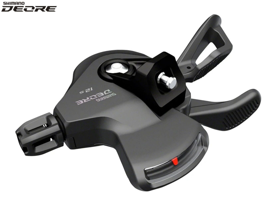 Рукоятка переключения передач правая SHIMANO DEORE SL-M6100-R RAPIDFIRE PLUS, манетка/шифтер, 12 скор., трос 2050 мм (черный, KSLM6100RA)
