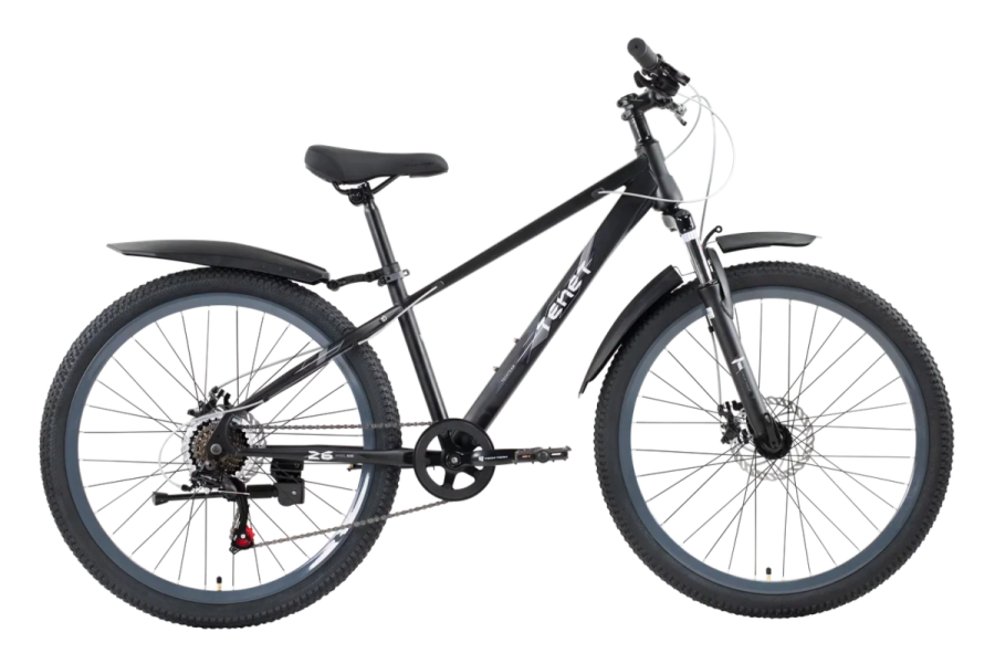 Велосипед TECH TEAM TENET 26 disc (26" 21 ск. рост 14") черный (NN015454)