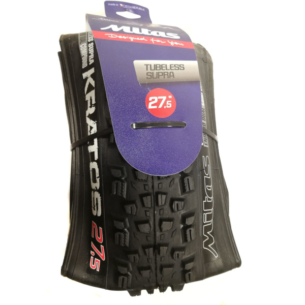 Покрышка 27,5x2,45 KRATOS Tubeless Supra TEXTRA EDC, «Kevlar Guard», Mitas (черный, 510952809052)
