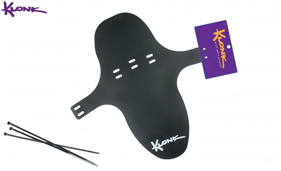 KLONK Крыло переднее (брызговик), 20"-29", крепление на гориллу, Black, KLK-14003