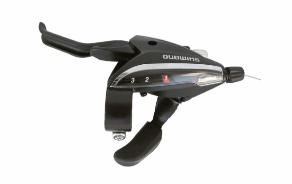 Рукоятка переключения передач левая SHIMANO ACERA ST-EF65-L, 3 ск., комбинированная (черный, ASTEF652LSBL)