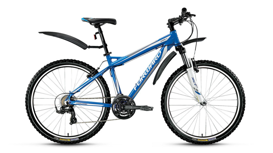 Велосипед FORWARD QUADRO 1.0 (26" 21 ск. рост 17") 2015-2016 (синий, RBKW6M66Q068)