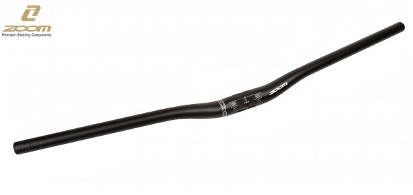 Руль ZOOM, MTB, алюминиевый AL6061-T6, баттированный, длина 700 мм, посадка Ø 31,8 мм, upsweep 5°, MTB-AL-320BT, ZOOM (черный, NN010516)