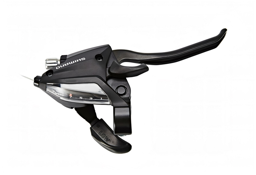Рукоятка переключения передач правая SHIMANO ALTUS ST-EF500-7R, 7 ск., комбинированная (черный, ASTEF5002RV7CL)