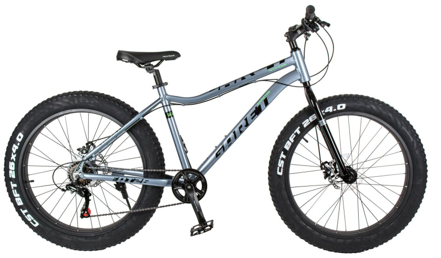 Велосипед TECH TEAM Garet 26 disc (26" 7 ск. 16") ALU, серый (NN004278)