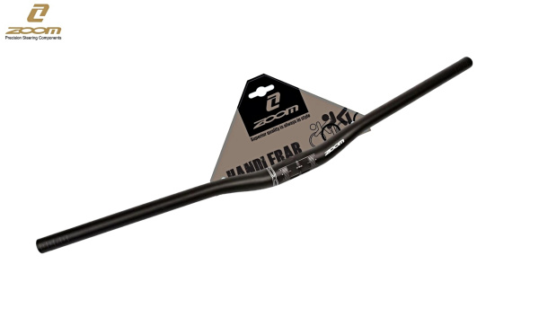 Руль ZOOM, MTB, алюминиевый AL6061-T6, баттированный, длина 780 мм, посадка Ø 31,8 мм, Rise 20 мм, upsweep 5°, MTB-AL-320BT, ZOOM (черный, УТ00032755)