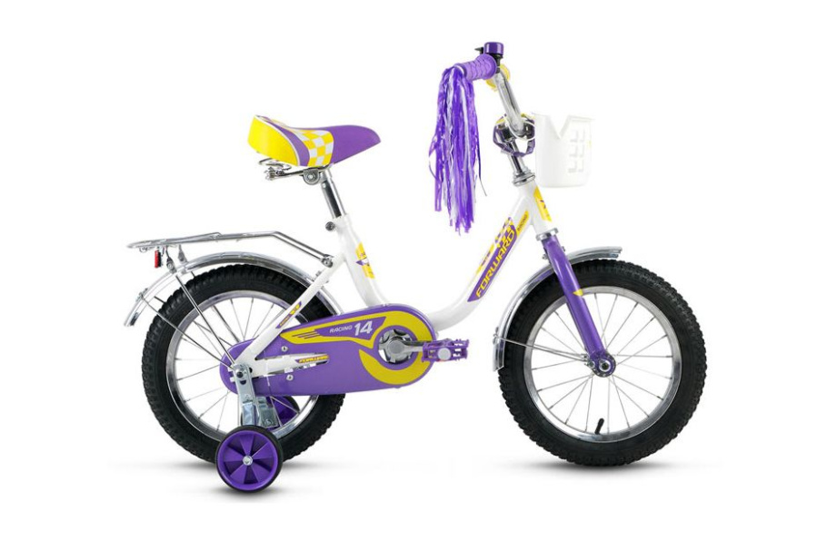 Велосипед FORWARD RACING 14 GIRL (14" 1 ск.) 2016-2017 (белый, RBKW7LNF1005)