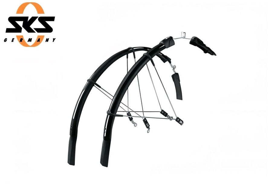 SKS Комплект крыльев 28" "RACEBLADE LONG" для шоссейного велосипеда, черный (SKS_11311)