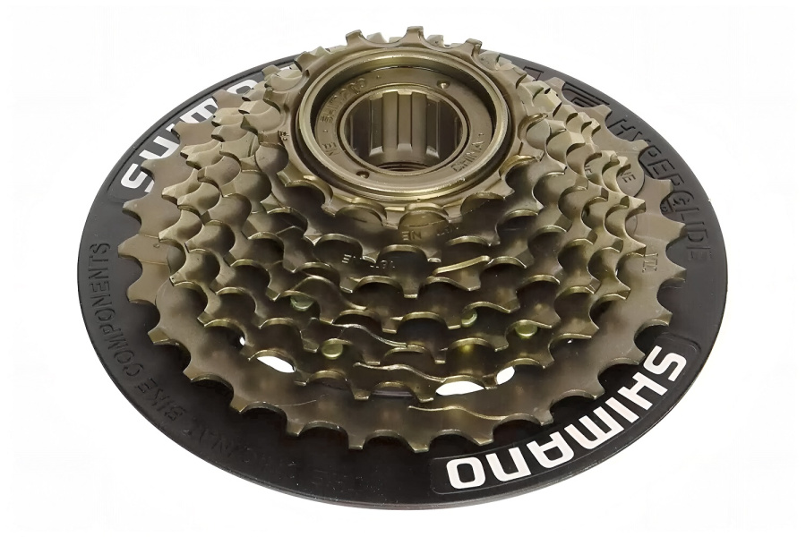 Трещотка SHIMANO 7 ск., MF-TZ500-7, 14-34T, с защитой цепи (AMFTZ5007434CP)