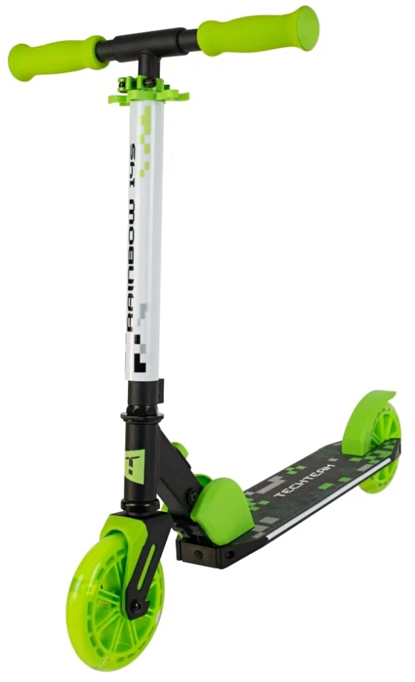 Самокат Tech Team Rainbow 145 black/green (1/4, NN013797)