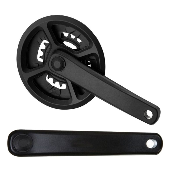 Комплект шатунов (система) 170 мм, 36/22Т, 9/16", SQR, алюминиевые шатуны, с защитой, под квадрат, HDL-LFDH203 (черный, 1CW210000539)