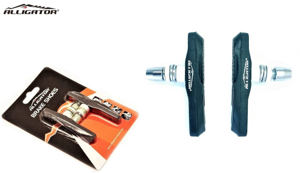 Тормозные колодки ALLIGATOR, VB-693-DIY, V-Brake, 72 мм, блистер, пр-во Тайвань (ALLIG_VB-693-DIY)