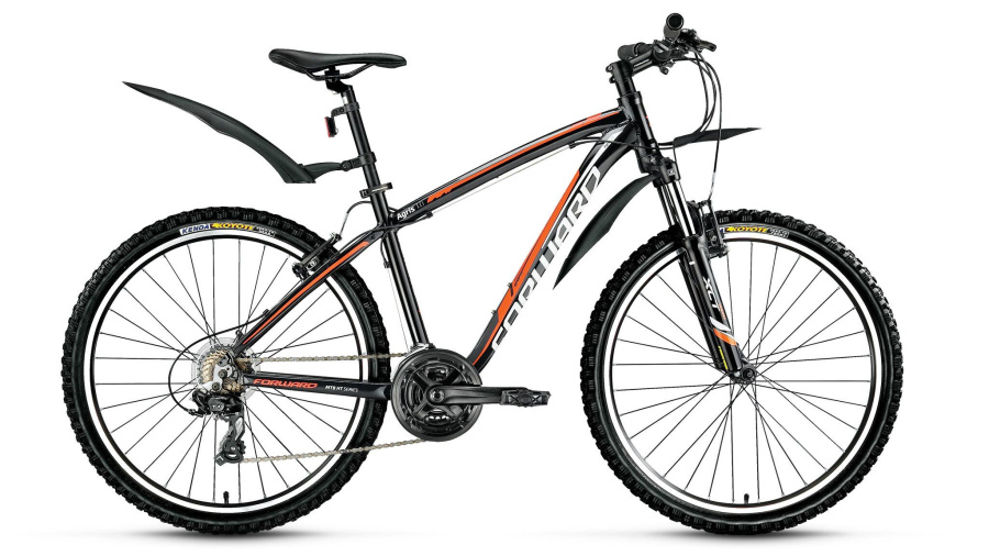 Велосипед FORWARD AGRIS 1.0 (26" 21 ск. рост 17") 2015-2016 (черный, RBKW6M66Q041)