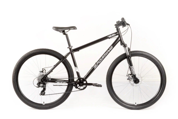 Велосипед FORWARD SPORTING SX 29 (29" 8 ск. рост. 17") 2025, черный/серебристый, НФ-00000167