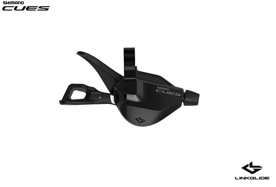 Рукоятка переключения передач правая SHIMANO CUES SL-U6000-R LINKGLIDE System, манетка/шифтер, 10 скор., трос 2050 мм (черный, ASLU6000R10)