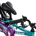 NOVATRACK 16" KATRINA алюм., V-brake, полная защита цепи, зелёный/фиолетовый