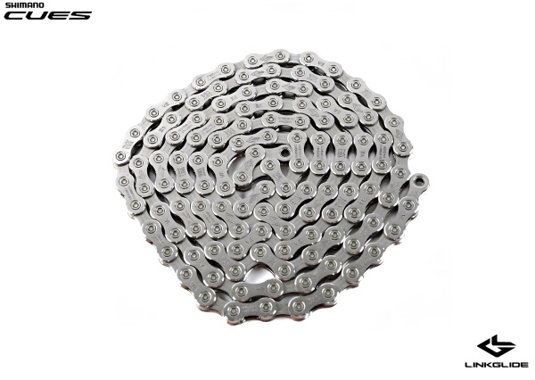 Цепь SHIMANO (CN-LG500) 9/10/11 скор. (116 звеньев), LINKGLIDE technology, CUES (KCNLG500116)