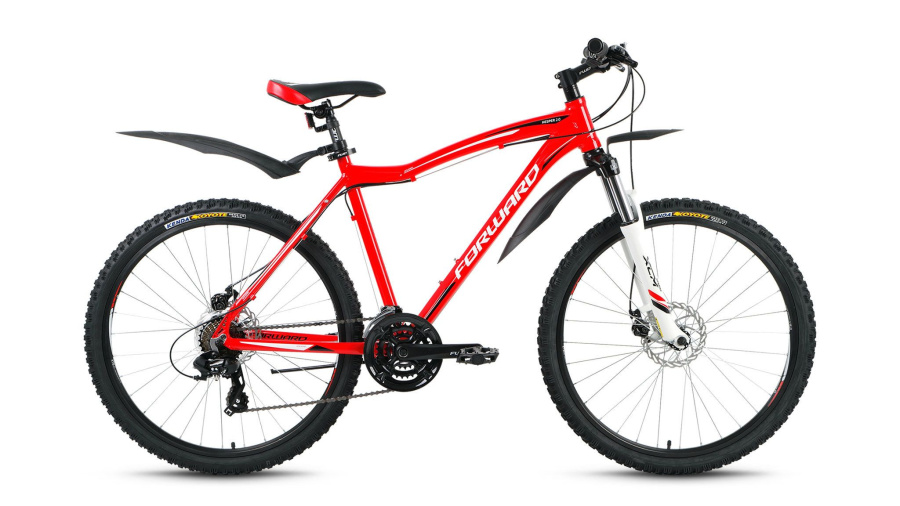 Велосипед FORWARD HESPER 2.0 disc (26" 21 ск. рост 19") 2015-2016 (красный, RBKW6M66Q065)