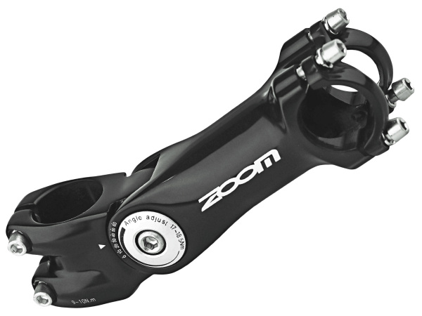 Вынос руля ZOOM TDS-D299N-8/FOV, алюминиевый регулируемый, безрезьбовой, посадка 1-1/8" (28.6), под руль 31,8 мм, дл. 105 мм, Rise 0°/+60°, ZOOM (УТ00024607)