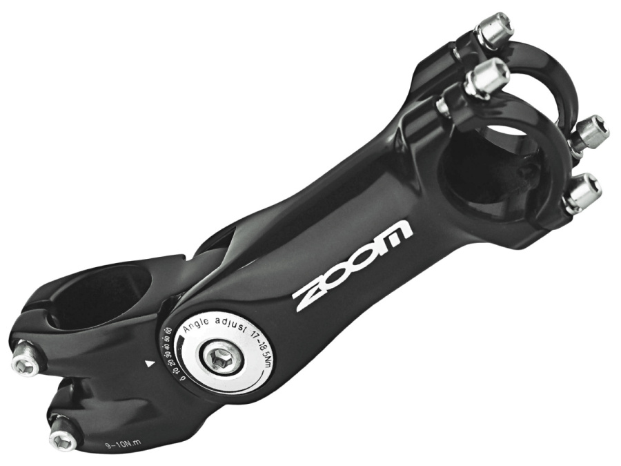 Вынос руля ZOOM TDS-D299N-8/FOV, алюминиевый регулируемый, безрезьбовой, посадка 1-1/8" (28.6), под руль 31,8 мм, дл. 105 мм, Rise 0°/+60°, ZOOM (УТ00024607)