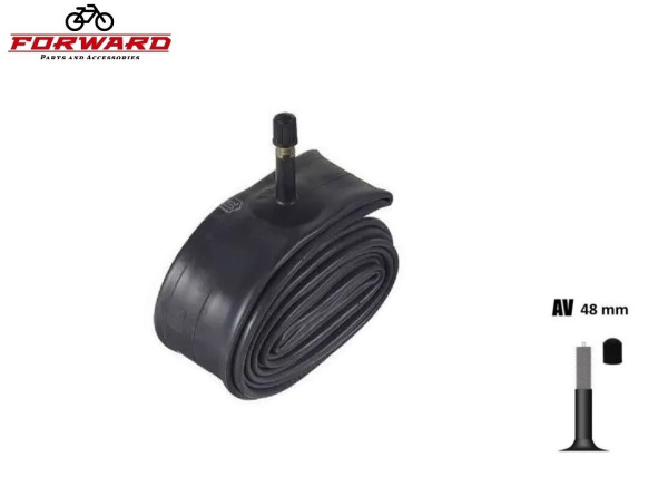 Камера 26x1.75/1.95/2.125 бутил, авто-ниппель A/V-48 мм, FORWARD (без упаковки) УТ00022174