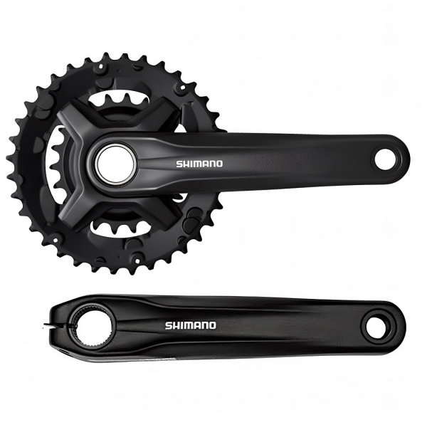Комплект шатунов (система) 170 мм, SHIMANO FC-MT210 ACERA, алюминиевые шатуны, под Hollowtech II, 36х22T Black (AFCMT210BCX62L)