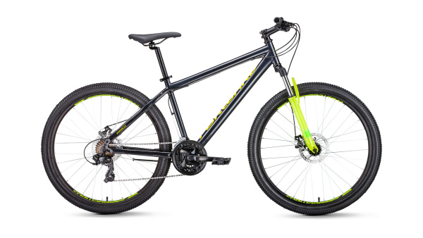 Велосипед FORWARD SPORTING 27,5 2.0 disc (27,5" 21 ск. рост 17") 2018-2019 (серый, RBKW9MN7Q018)