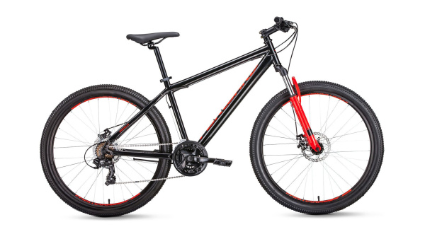 Велосипед FORWARD SPORTING 27,5 2.0 disc (27,5" 21 ск. рост 19") 2018-2019 (черный, RBKW9MN7Q020)