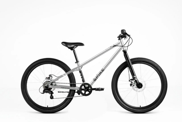 Велосипед FORWARD SPIKE CX 24 (24" 7 ск. рост. 12") 2026, серебристый, SPRT26F0072