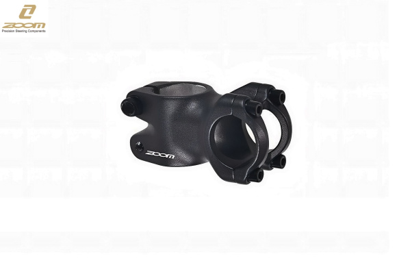 Вынос руля ZOOM TDS-С342-8 FOV, алюминиевый нерегулируемый, безрезьбовой, посадка 1-1/8" (28.6), под руль 31.8 мм, дл. 45 мм, Rise +3°, ZOOM (черный)