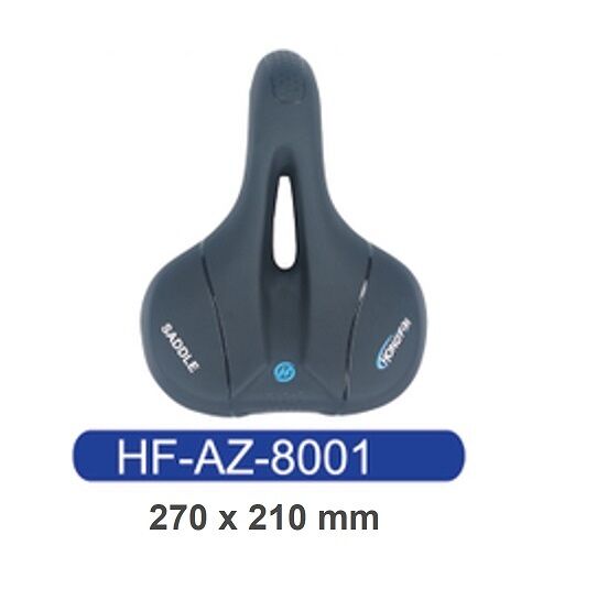 Седло комфорт 270х210 мм, HF-AZ-8001, с замком (черный)