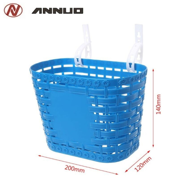 Корзинка для детского велосипеда 12"-18", KIDS STAR, ANNUO, 93BL (синий, RBT93BLUE001)