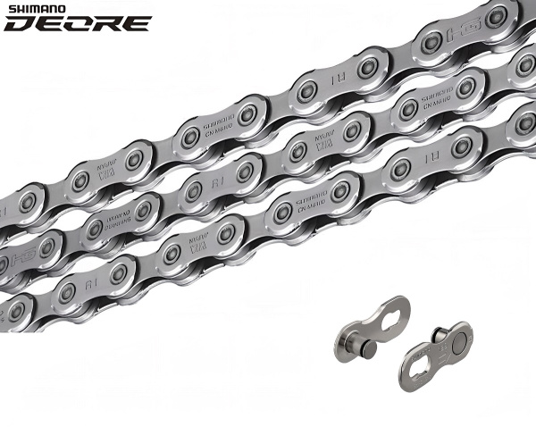 Цепь SHIMANO (M6100) 12 скор. (126 звеньев), Sil-Tec, QUICK LINK, 1/2''x 11/128'', DEORE (KCNM6100126Q)