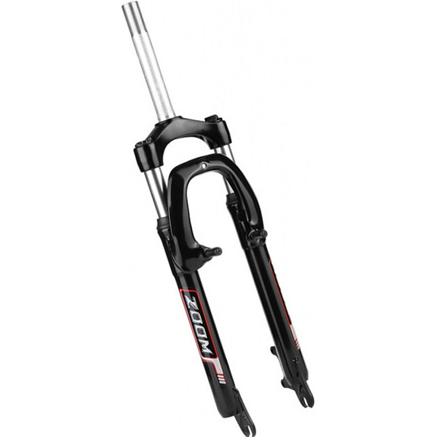 Вилка 24" амортизационная ZOOM, 1-1/8" (28,6), безрезьбовая, DISK Brake PM/V-Brake (пивоты), ход 50 мм, шток 240 мм, 386 (черный, 1FK241000782)