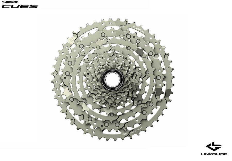 Кассета, SHIMANO, 10 ск. CS-LG400, CUES, LINKGLIDE, 11-48T (ACSLG40010148)